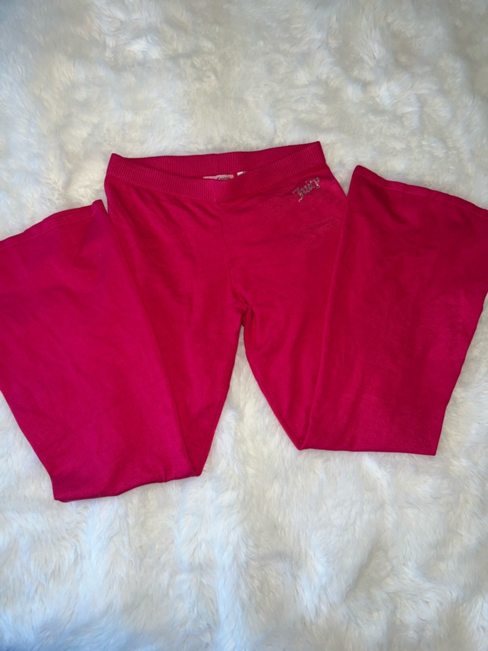 Large Juicy Couture Fuchsia Hoodie & Pants Set - Picture 6 of 8